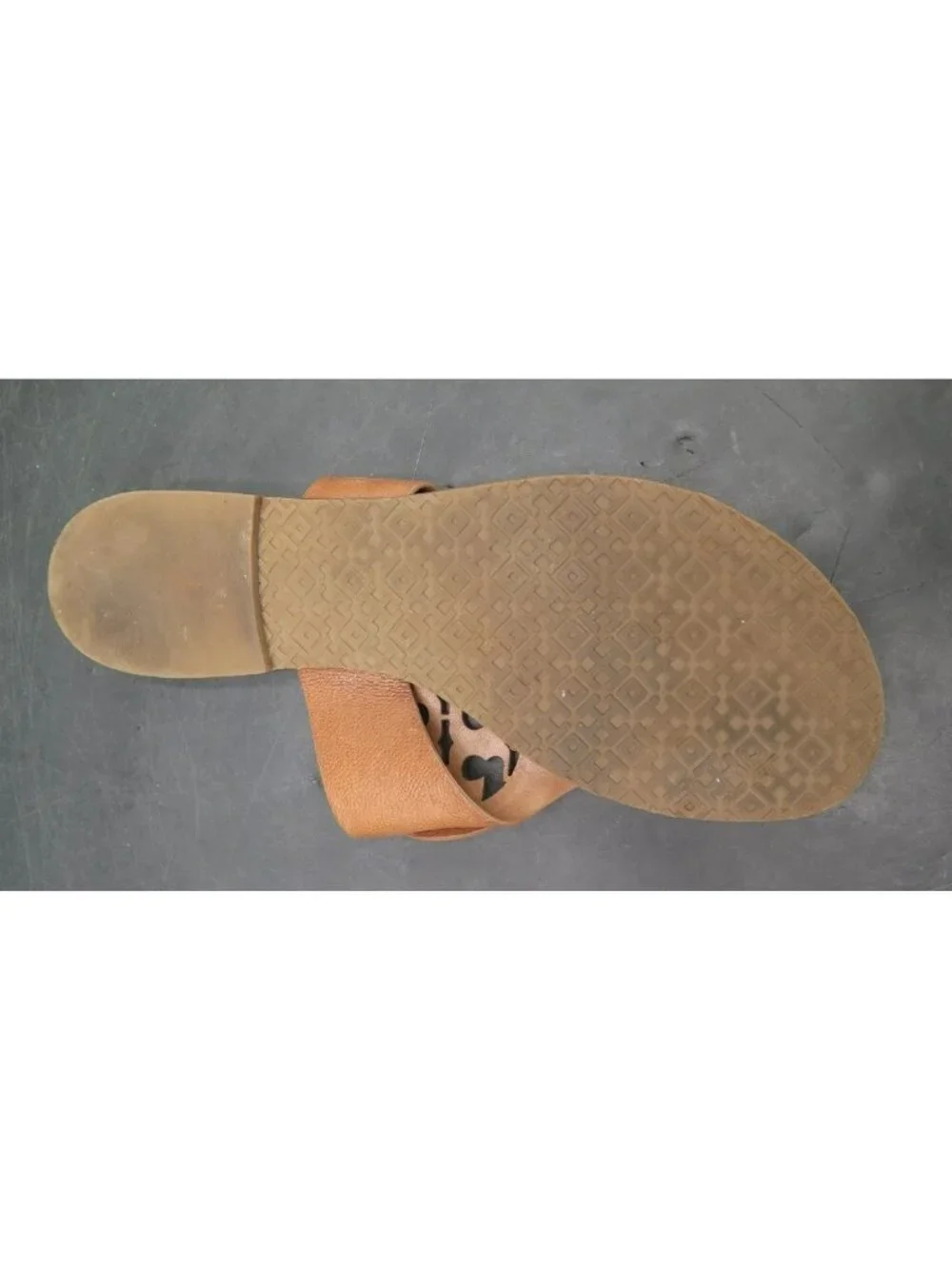 Tory Burch Womens Brown Leather Miller Sandals Size 8.5M